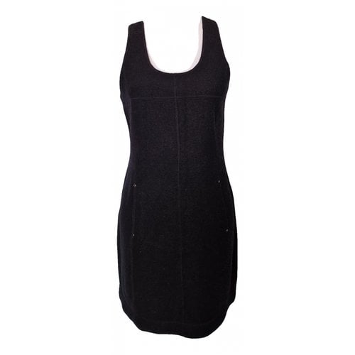 Pre-owned Marc Cain Wool Mid-length Dress In Black