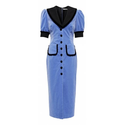 Pre-owned Alessandra Rich Mid-length Dress In Blue