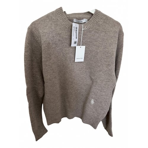 Pre-owned Sporty And Rich Wool Jumper In Beige