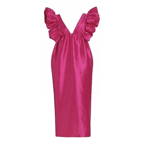 Pre-owned Kika Vargas Mid-length Dress In Pink