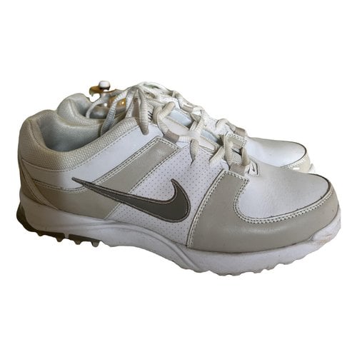 Pre-owned Nike Leather Trainers In White