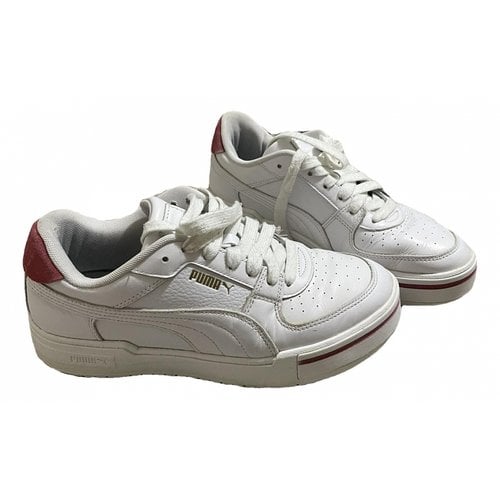 Pre-owned Puma Low Trainers In White