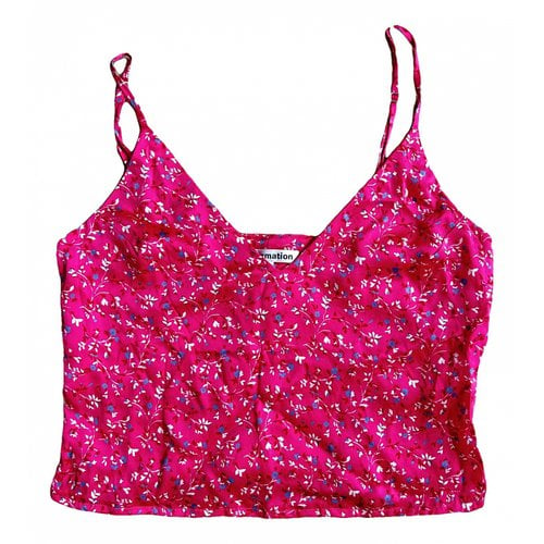 Pre-owned Reformation Silk Camisole In Pink