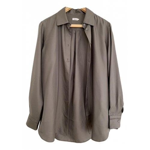 Pre-owned Filippa K Silk Blouse In Anthracite