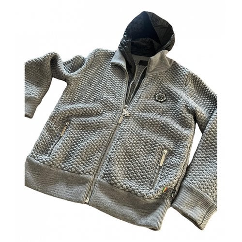 Pre-owned Philipp Plein Wool Vest In Grey
