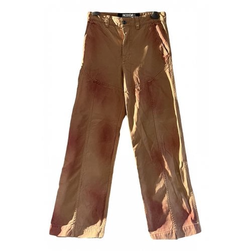 Pre-owned Jacquemus Trousers In Orange