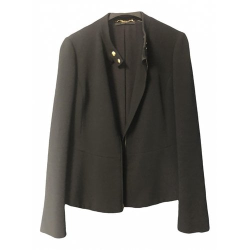Pre-owned Gucci Silk Short Vest In Black