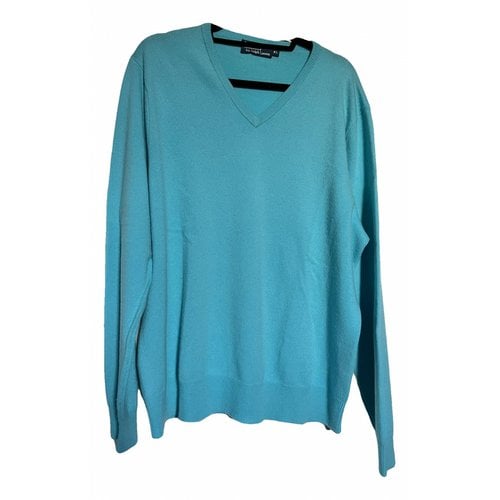 Pre-owned Polo Ralph Lauren Cashmere Pull In Turquoise