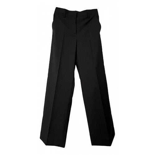 Pre-owned Prada Wool Trousers In Anthracite