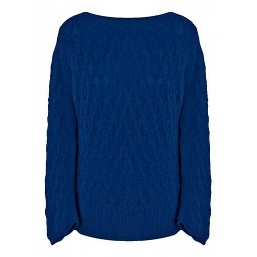 Pre-owned Malo Wool Sweatshirt In Blue
