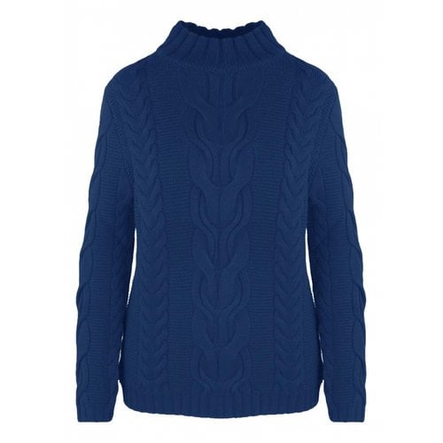 Pre-owned Malo Wool Sweatshirt In Blue