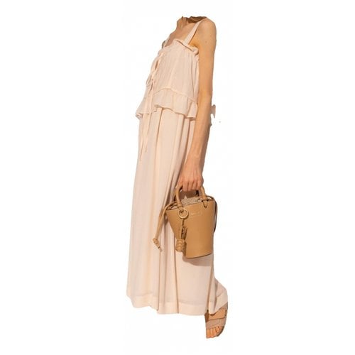 Pre-owned See By Chloé Maxi Dress In Beige