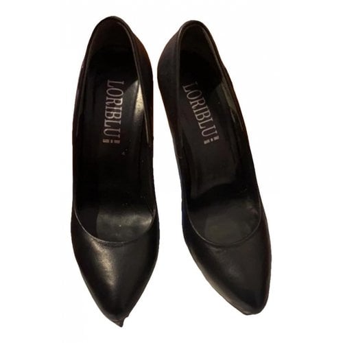 Pre-owned Loriblu Leather Heels In Black