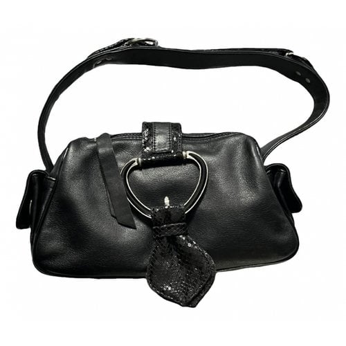 Pre-owned D&g Leather Mini Bag In Black