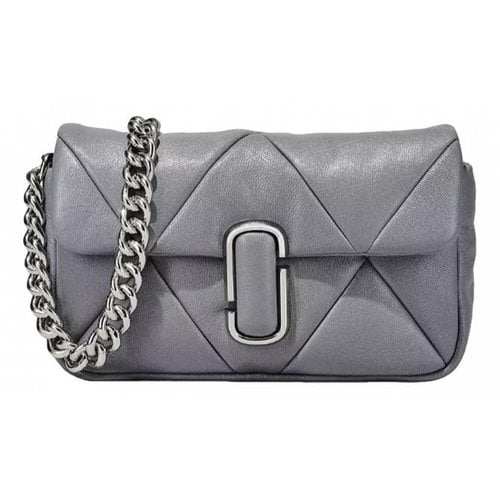 Pre-owned Marc Jacobs The Softshot Leather Handbag In Grey