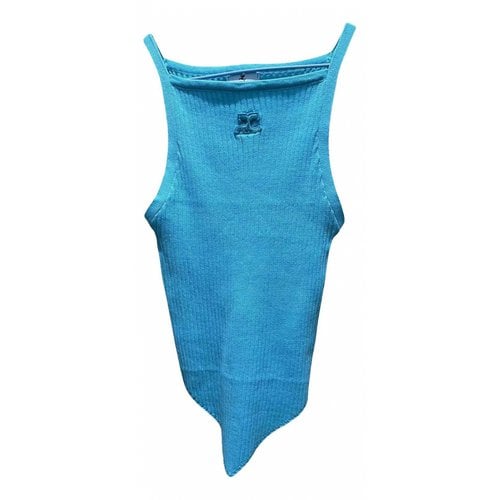 Pre-owned Courrèges Camisole In Blue