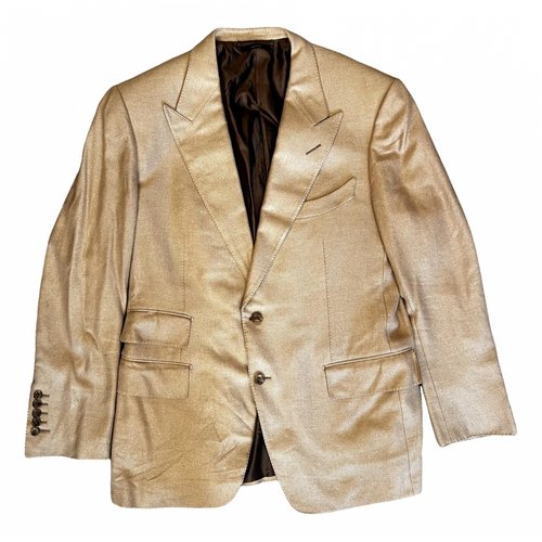 Pre-owned Tom Ford Cashmere Suit In Beige