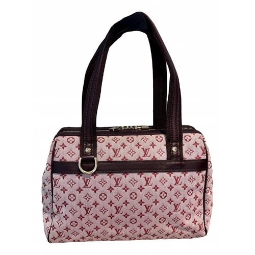 Pre-owned Louis Vuitton Josephine Cloth Handbag In Pink