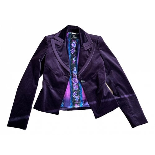 Pre-owned Versace Jacket In Purple