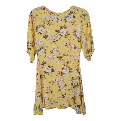 Pre-owned Faithfull The Brand Mini Dress In Yellow