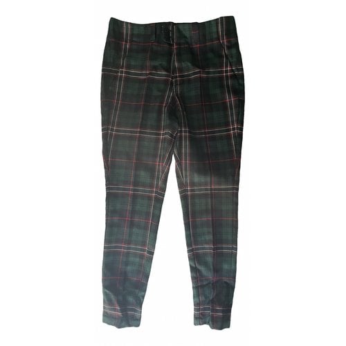 Pre-owned Dondup Wool Straight Pants In Multicolour