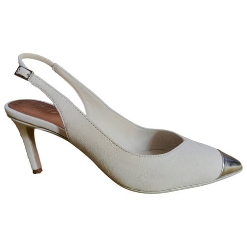 Pre-owned Ted Baker Leather Heels In White