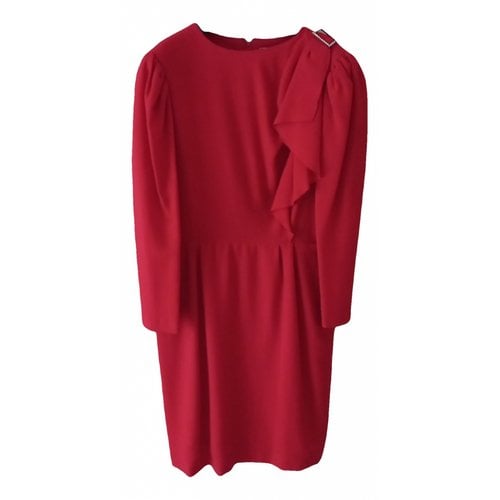 Pre-owned Luisa Spagnoli Wool Mid-length Dress In Red