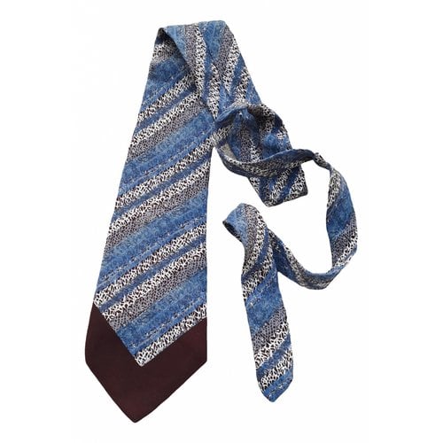 Pre-owned Ted Lapidus Silk Tie In Blue