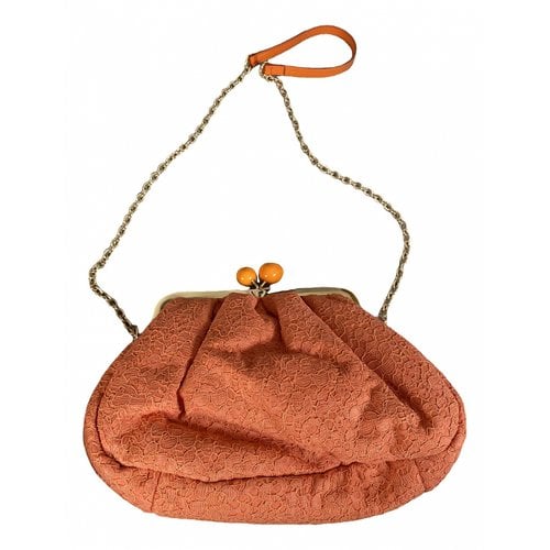 Pre-owned Max Mara Cloth Handbag In Orange