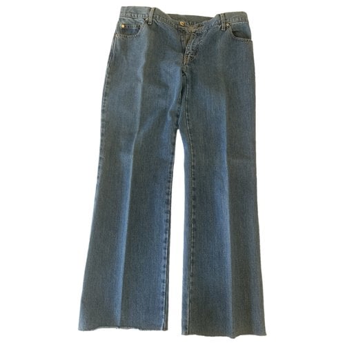 Pre-owned Gucci Straight Jeans In Blue