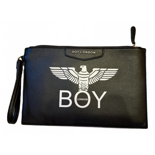 Pre-owned Boy London Leather Clutch Bag In Black