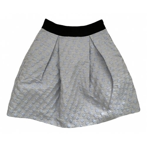 Pre-owned Pinko Mid-length Skirt In Metallic