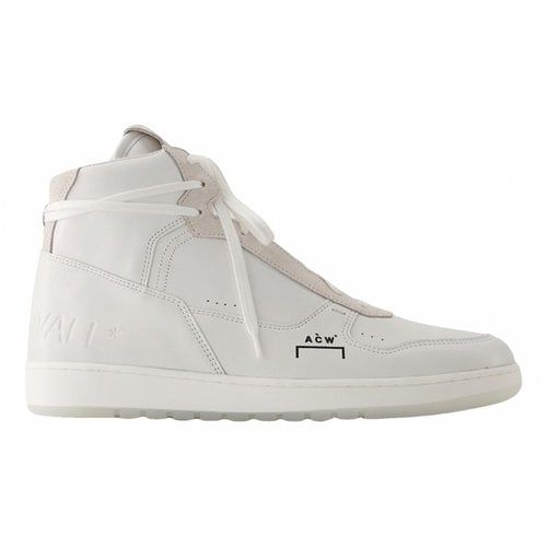 Pre-owned A-cold-wall* Leather Trainers In White