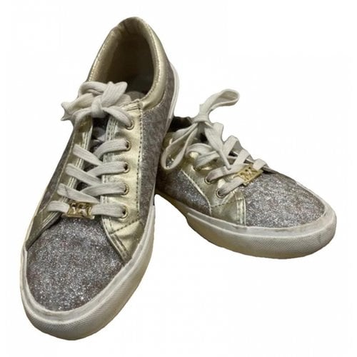 Pre-owned Michael Kors Cloth Trainers In Gold