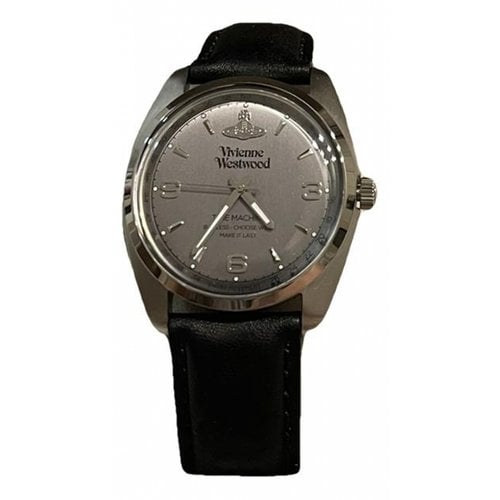 Pre-owned Vivienne Westwood Silver Watch In Black