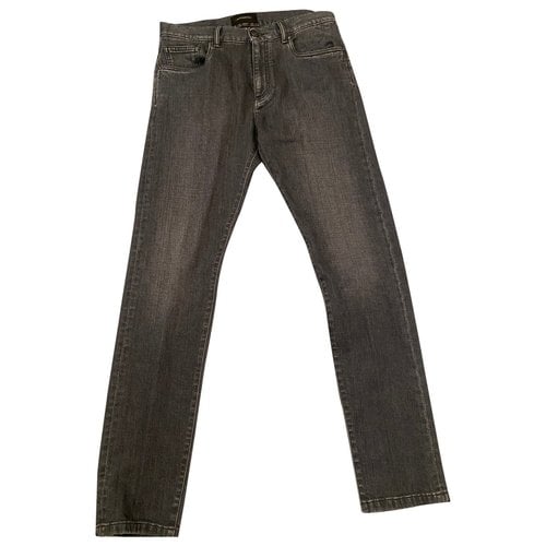 Pre-owned Ermenegildo Zegna Straight Jeans In Grey