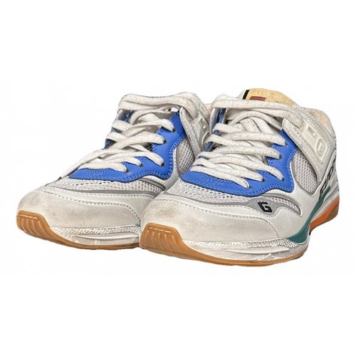 Pre-owned Gucci Ultrapace Leather Trainers In Multicolour
