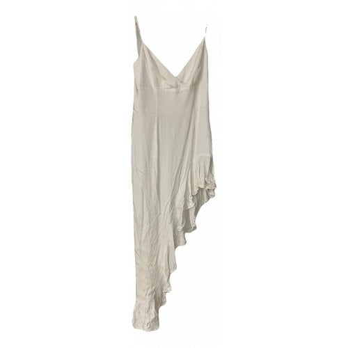 Pre-owned Bardot Mid-length Dress In White