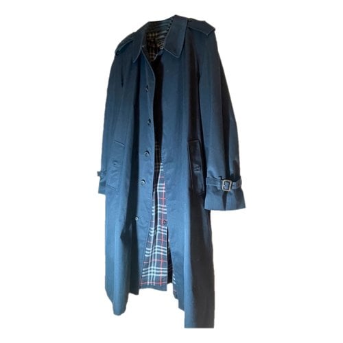 Pre-owned Burberry Waterloo Trench Coat In Navy