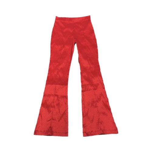Pre-owned Hosbjerg Slim Pants In Red