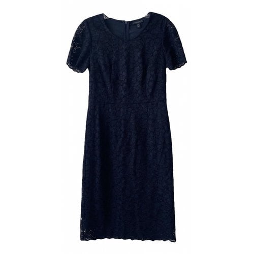 Pre-owned The White Company Silk Mid-length Dress In Blue
