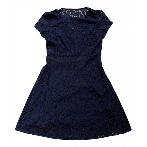 Pre-owned Poems Roma Mini Dress In Blue