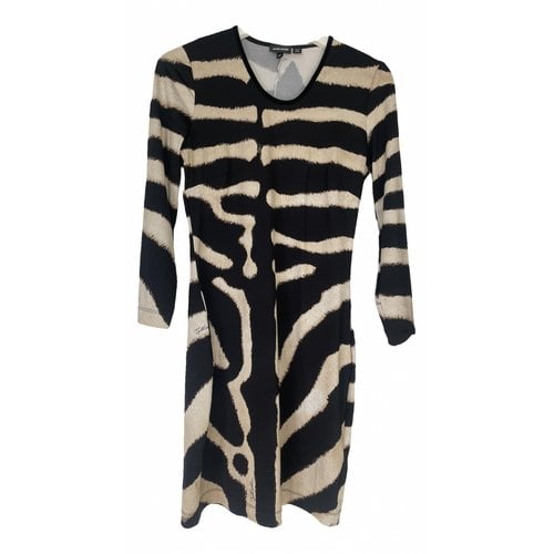 Pre-owned Just Cavalli Mid-length Dress In Beige