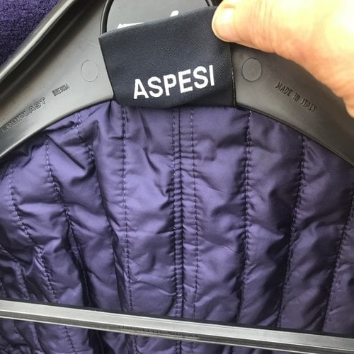 Pre-owned Aspesi Wool Coat In Purple