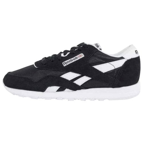 Pre-owned Reebok Cloth Trainers In Black