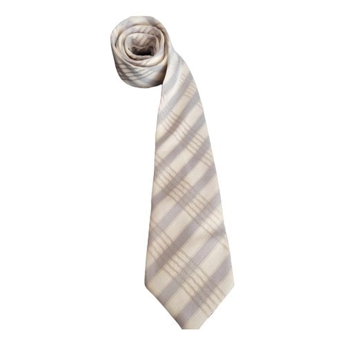 Pre-owned Ted Lapidus Silk Tie In Grey