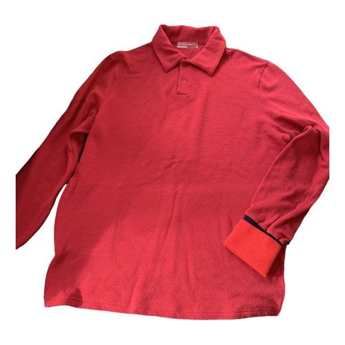 Pre-owned Prada Polo Shirt In Red