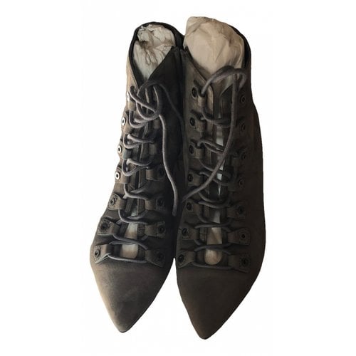 Pre-owned Jimmy Choo Ankle Boots In Grey