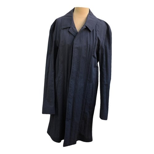 Pre-owned Maison Margiela Trenchcoat In Navy