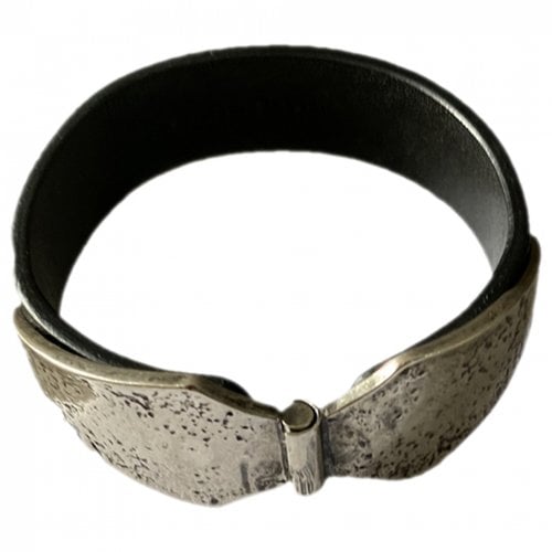 Pre-owned Isabel Marant Leather Bracelet In Black